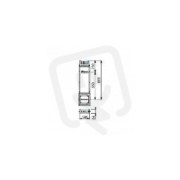 Schneider KSA400ED4081 Rovná délka 0.8M 1O 400A