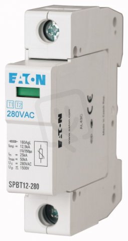 Eaton 158306 Svodič přepětí třídy T1+T2 (B+C), 1pól SPBT12-280/1