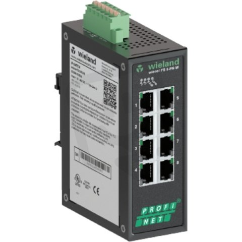 Ethernetový switch WIENET FS 8-PN-W WIELAND 83.040.1510.0