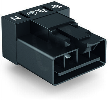 Konektor na desky plošných spojů, úhlové, 4pól., černá WAGO 890-814/011-000