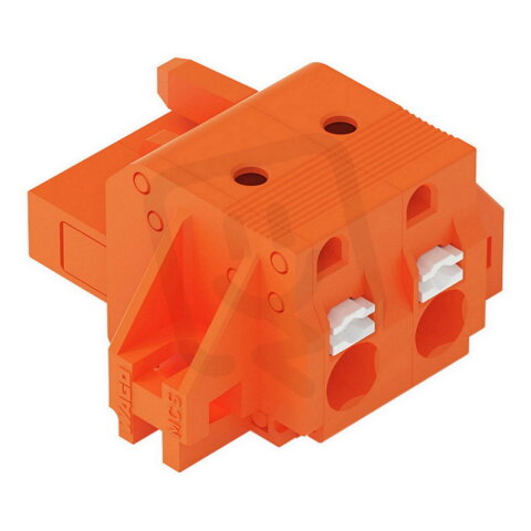 Pružinová svorka CAGE CLAMP oranžová 2,5mm2 2pól. oranžová WAGO 2231-702/031-000