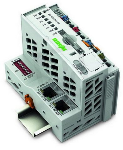 procesorový modul PFC100, 2x Ethernet, Rozš. teplota, světle šedá