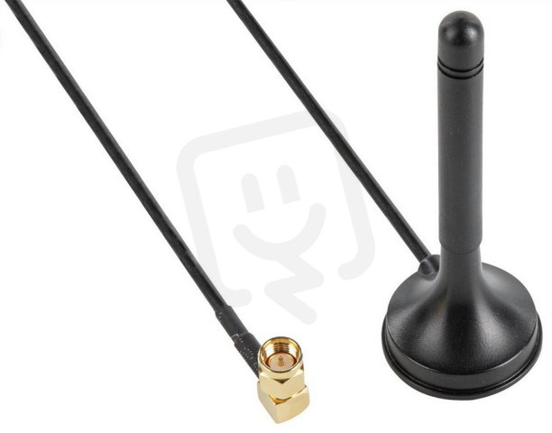758-975 Magnetic foot antenna; with 2.5m
