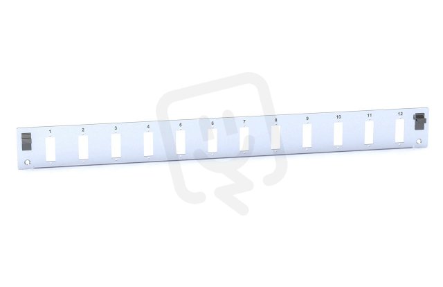 Čelo optické vany 1U ALU pro 12 SC duplex SOLARIX 80190182