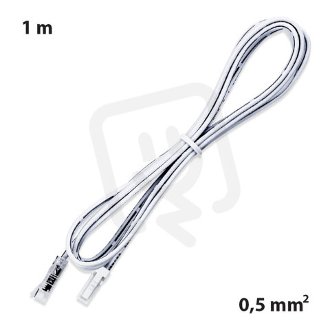 Připojovací konektor LED pásku šíře 8mm, 1m, bílý, 12-24V max.3A ML-112.614.88.0