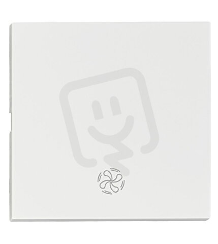 Kryt spínačů a ovladačů, symbol ventilátor, bílý SCHRACK EV102306--