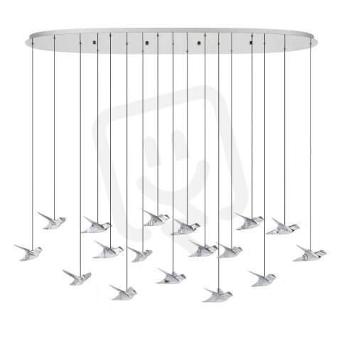Závěsné svítidlo PARATEBUENO 1 LED chrom 51W EGLO 390403