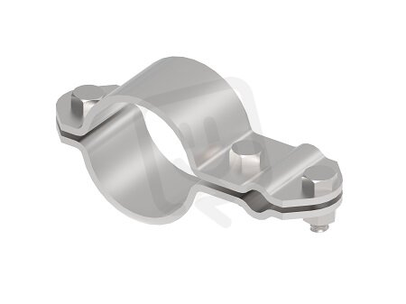 Připojení vedení k jímací tyči, nebo trubce, drát 8/10mm, d40mm, Inox 510215