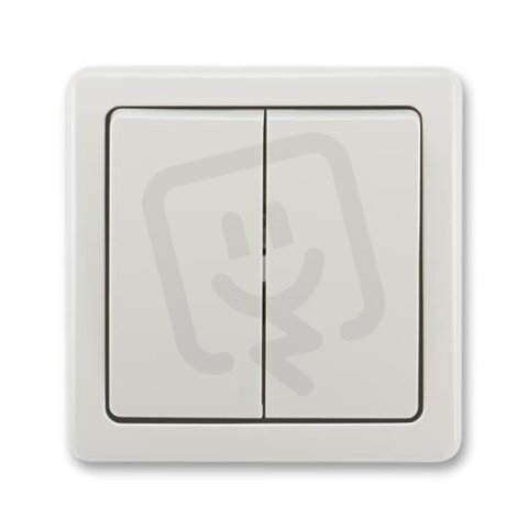 ABB Swing Přepínač kompletní ř.5 10AX 250 Vstř. světle šedá BLISTR