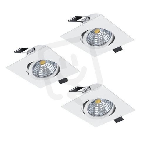 Vestavné svítidlo SALICETO 3XLED 88X88 14,4W IP20 bílá EGLO 902283