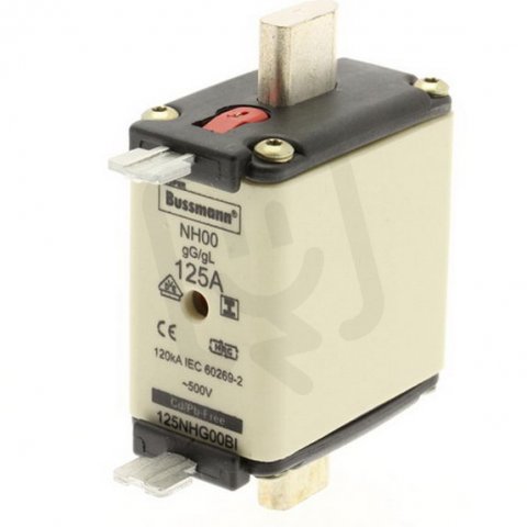 Pojistka Eaton 125NHG00BI NH gG/gL 500V 125A 00