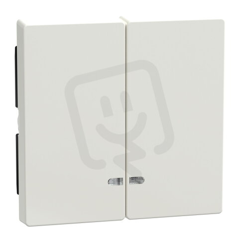 Kryt spínače dvojitý s průzory, polar SCHNEIDER MEG3420-0319