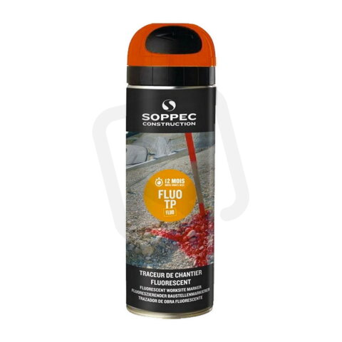 Značkovací sprej Soppec Fluo TP, 12M oranžový, 500 ml SOPPEC 141516E