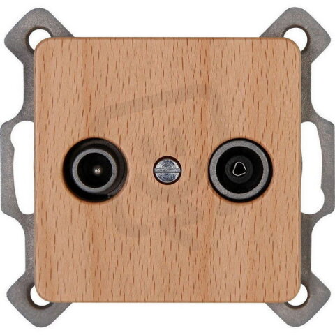 917031089 Antenna socket TV/RF single an