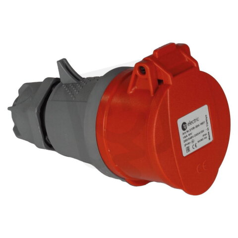 Spojovací zásuvka 4x32A/IP44, Quick connect TP ELECTRIC 432-6-S-Q