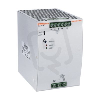 Lovato PSL124048 Spínaný napájecí zdroj 240W/5A výstup 48V DC instal.provedení