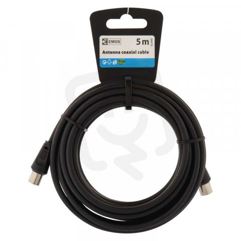 Anténní koaxiální kabel ČERNÝ 5M Emos SL3005