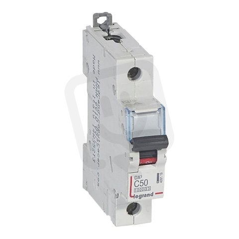DX3 JISTIČ, 1 PÓLOVÝ, CHAR. C,50A 10000A/16KA LEGRAND 409119