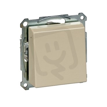 Merten Zásuvka 250V/16A SCHUKO s víčkem IP20 System M White Cream MTN2311-0344
