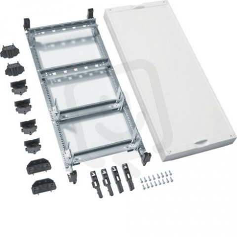 univers N-SD 600x250mm pro řadové svorky s 2x sníženou lištou DIN HAGER UD41A1N