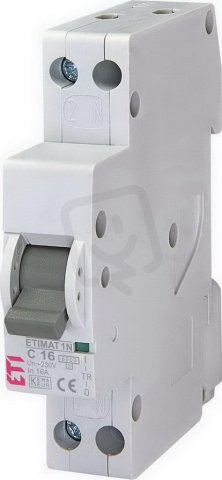 Jistič ETIMAT 6 1+N C16 6kA ETI 002191124