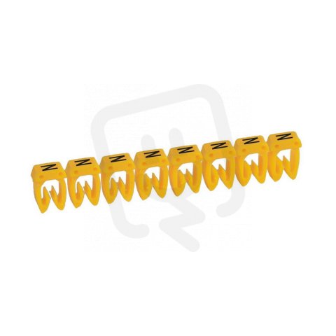 CAB3 PÁS ZNAČEK ''N'' ČERNÁ NA ŽLUTÉM POZADÍ 30KS PRO KABELÁŽ DO 1,5MM2