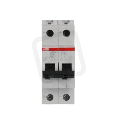 ABB S202MT-C3UC 2F jistič 3 A char. C 10kA 440V AC/DC pro kolejová vozidla