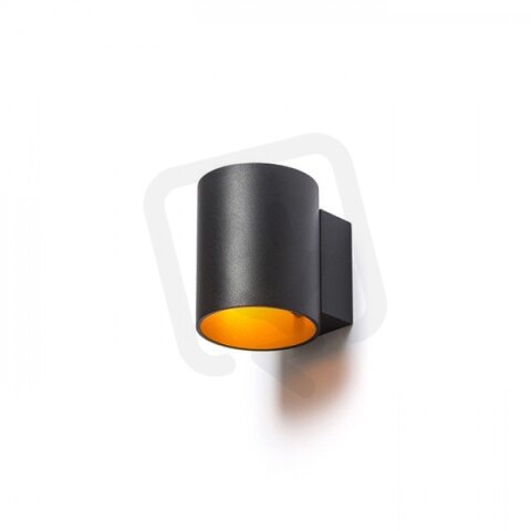 TUBA W nástěnná matná černá/zlatá 230V G9 33W RENDL R12740