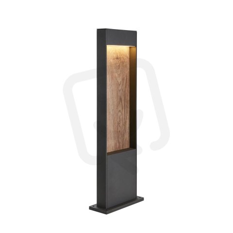 FLATT POLE 65 venkovní LED stojací svítidlo 3000K IP65 antracit/hnědá
