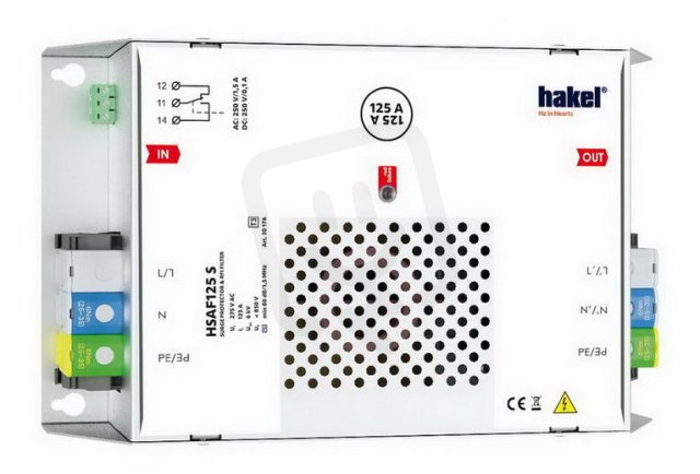 Dvoustupňový svodič přepětí HSAF125 S SPD typ 3 s VF filtrem HAKEL 30176