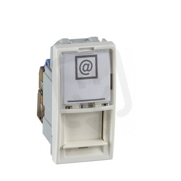 Unica Zásuvka datová 1xRJ45 S-One kat.5e STP 1modul Marfil SCHNEIDER MGU3.412.25