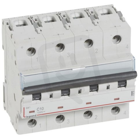 JISTIČ DX-4,5KA, 10A, 1000V DC PRO FOTOVOLTAIKU LEGRAND 414446
