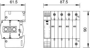 OBO 5095859 Spodní díl V20 a V25 V20-C U-3+NPE-FS