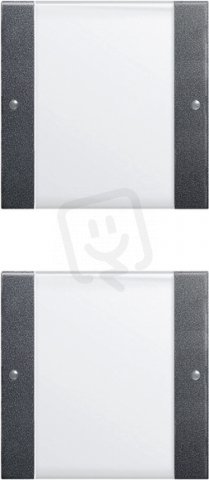 KKolébka 2x popisné pole System 55 čirá/antracit GIRA 213228