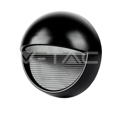 3W LED Step Light Black Body Round Natural White, VT-1182 V-TAC SKU1405