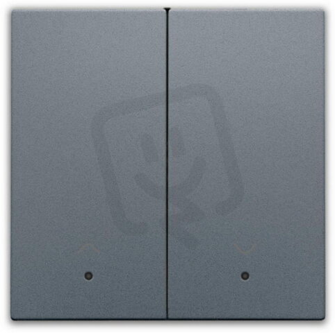 Smart Switch kolébka 2x1/2+2xLED motor-ALU STEEL GREY NIKO 220-32006