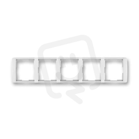ELEMENT Pětirámeček vodorovný bílá/ledová bílá ABB 3901E-A00150 01