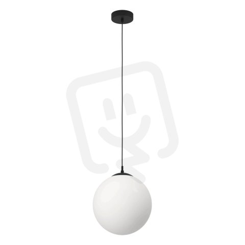 Závěsné svítidlo RONDO 3 1xE27 černá/OPAL 40W IP20 EGLO 900511