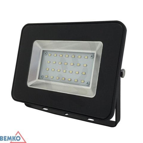 Reflektor LOFOT LED SMD 20W 6000K 1800lm IP65 černý s pohyb. senzor Bemko 105545