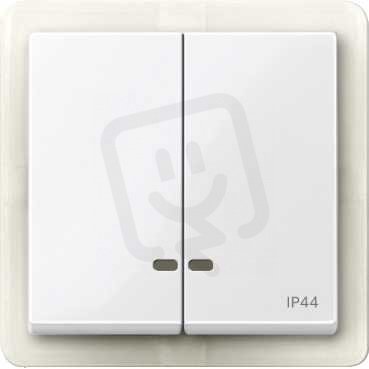 Merten Kryt spínače dvojitý s průzory IP44 Active SCHNEIDER MTN3424-0325