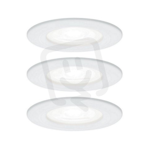 Vestavné svítidlo LED Nova kruhové 3x6,5W GU10 bílá mat 4000K nevýklopné 92980