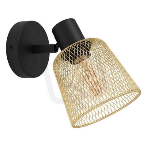 Bodové svítidlo COSLADA E27 černá/mosaz 1X40W IP20 EGLO 900693