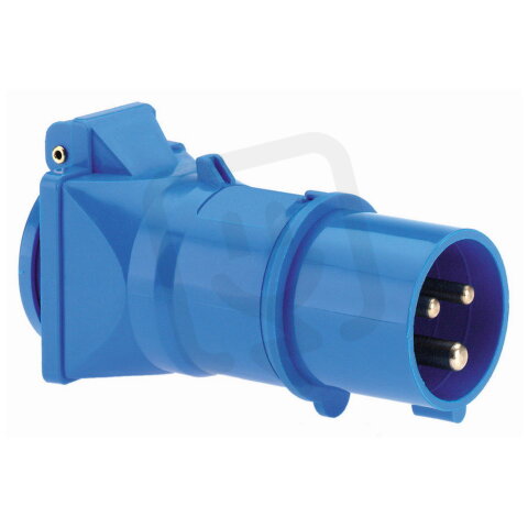 Adaptér vidlice průmysl. 16A 3p 230V IP44 6h - zásuvka 230V SCHUKO BALS 8615