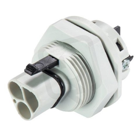 vidlice vestavná gesis RST, 3-pól, šroubové svorky, M25, šedá