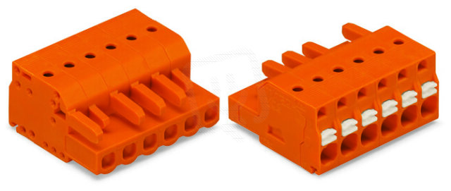 Pružinová svorka CAGE CLAMP oranžová 2,5mm2 18pól oranžová WAGO 2231-318/102-000