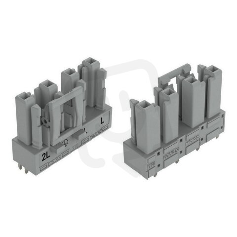 Zásuvka na desky plošných spojů rovné provedení 4pól. šedá WAGO 770-844/064-000