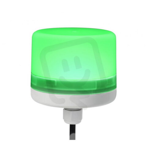 Svítidlo signální E-LITE 24 V, DC, IP66, zelená, světle šedá, kabel 1 m 28254