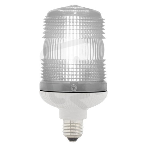 Maják zábleskový MINIFLASH X 110V, AC, IP54, E27, čirá, světle šedá 63826