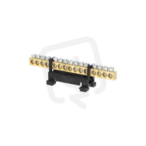 Můstek L 15 (svorkovnice 15x16mm2) nekrytý IP00 černý 63A na DIN ELEMAN 1000086