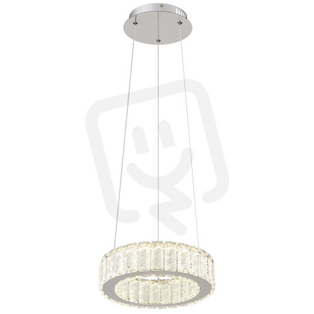 Závěsné svítidlo GLOBO MUCKY chrom/křišťál LED 30W 230V,383-1920lm, 2700-6000K